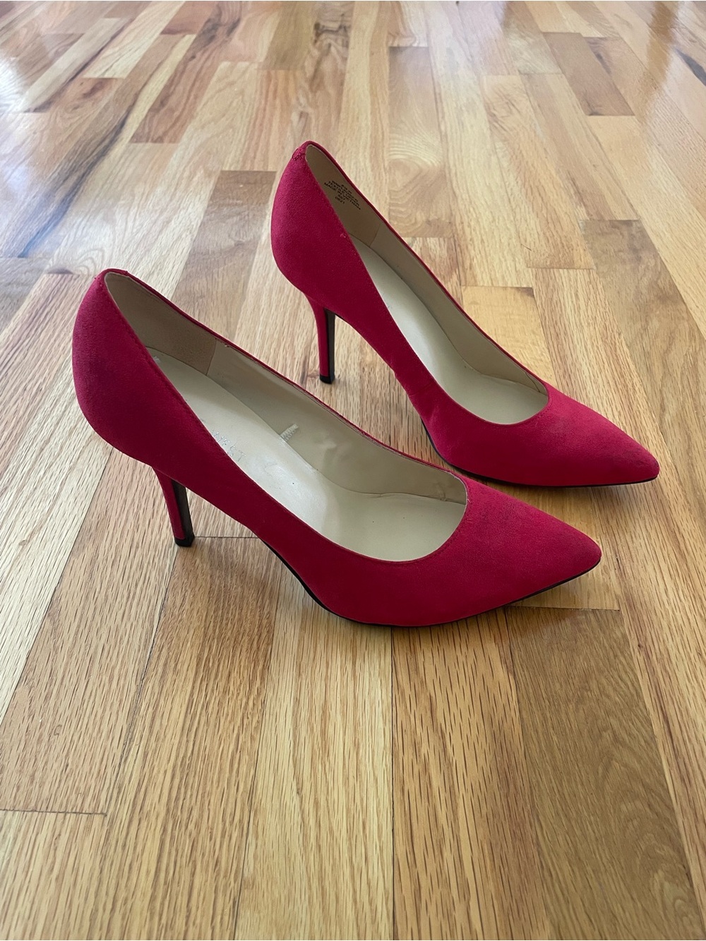 Nine West Red Pointed-Toe Stiletto Pumps